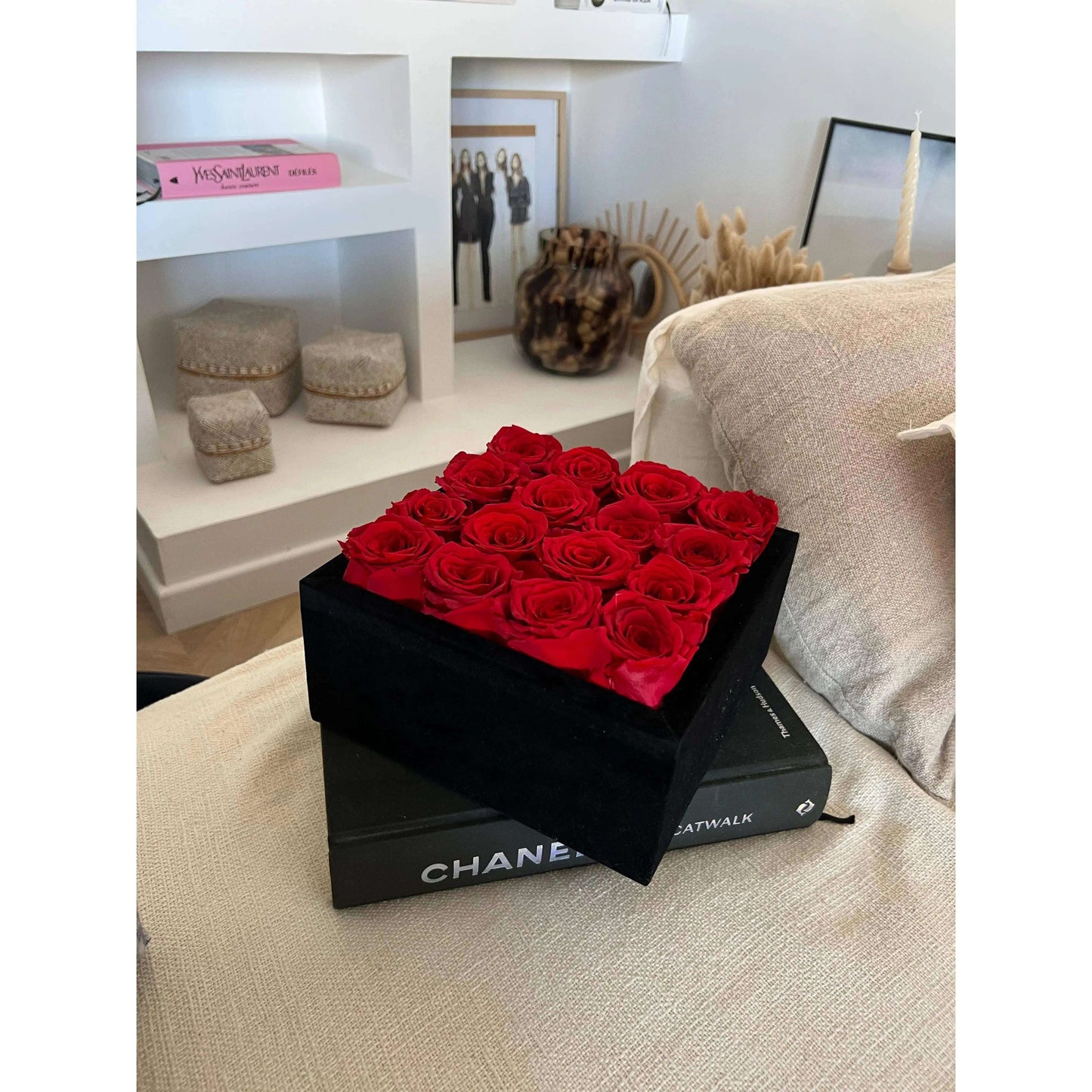 Rose Forever - Passion Black Velvet Red - MaribelaShop2