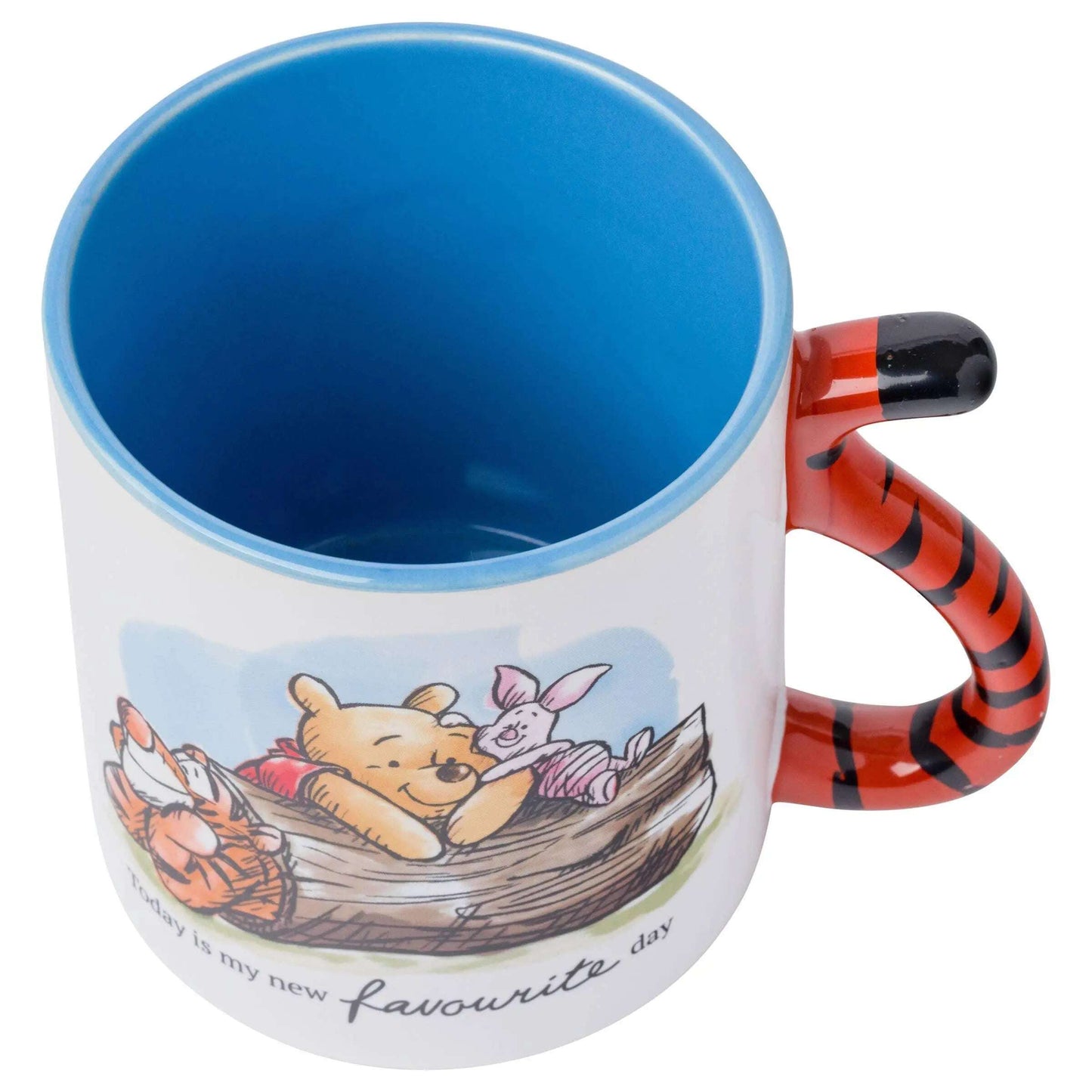 Silver Buffalo - Winnie the Pooh Favorite Day 20oz Shaped Handle Ceramic Mug(N) - MaribelaShop2
