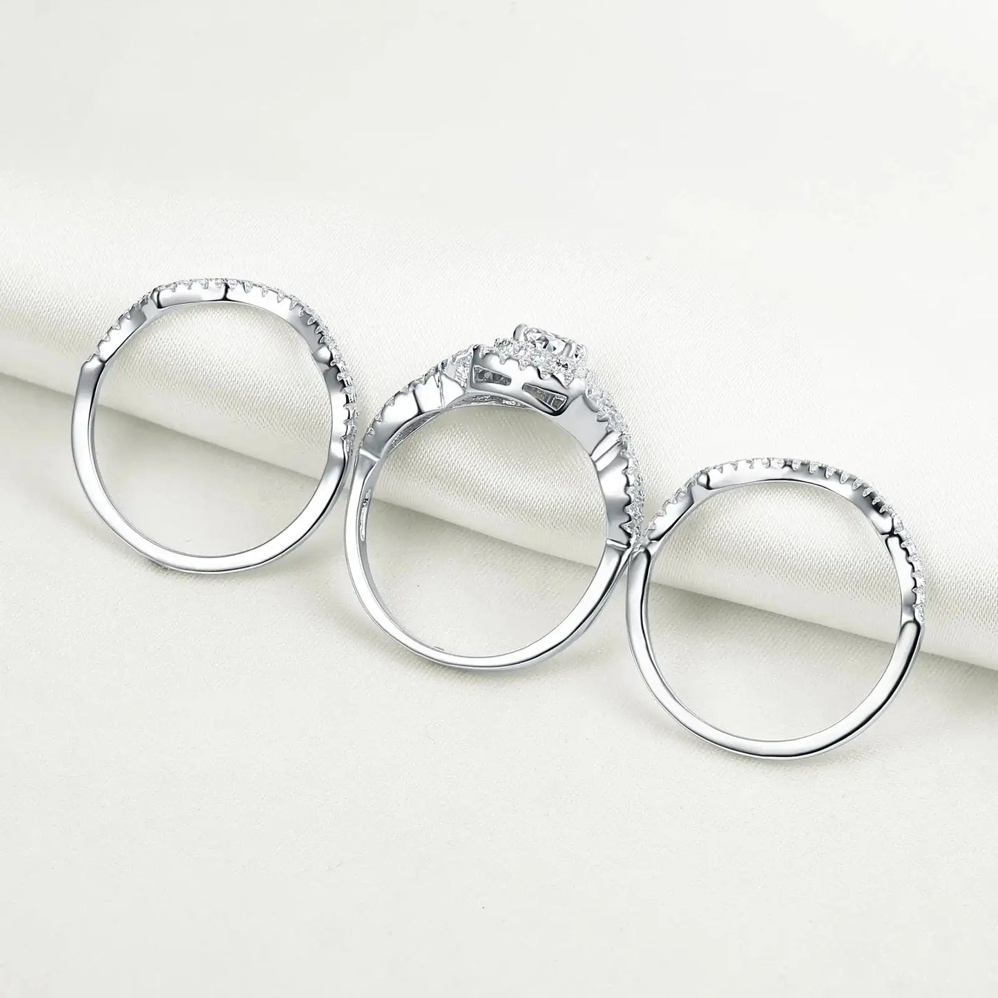 Silver Wedding Rings For Women - MaribelaShop2