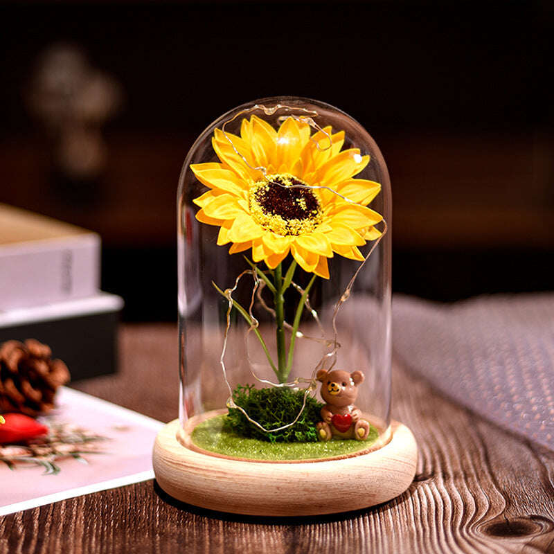 Simulated Rose Birthday Gift Couple Lottery - MaribelaShop2