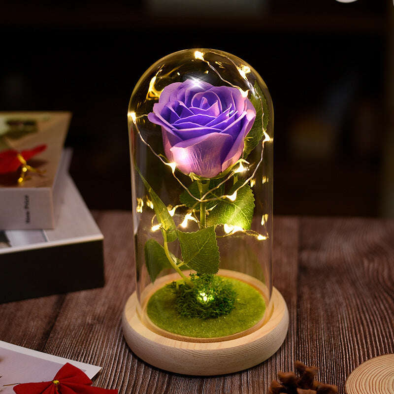 Simulated Rose Birthday Gift Couple Lottery - MaribelaShop2