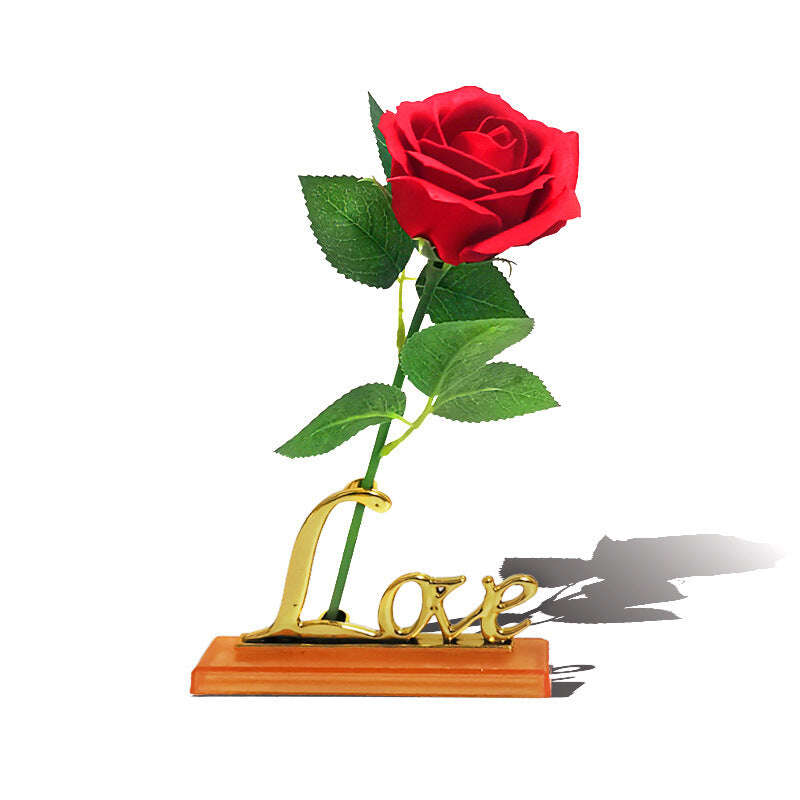 Simulated Rose Birthday Gift Couple Lottery - MaribelaShop2