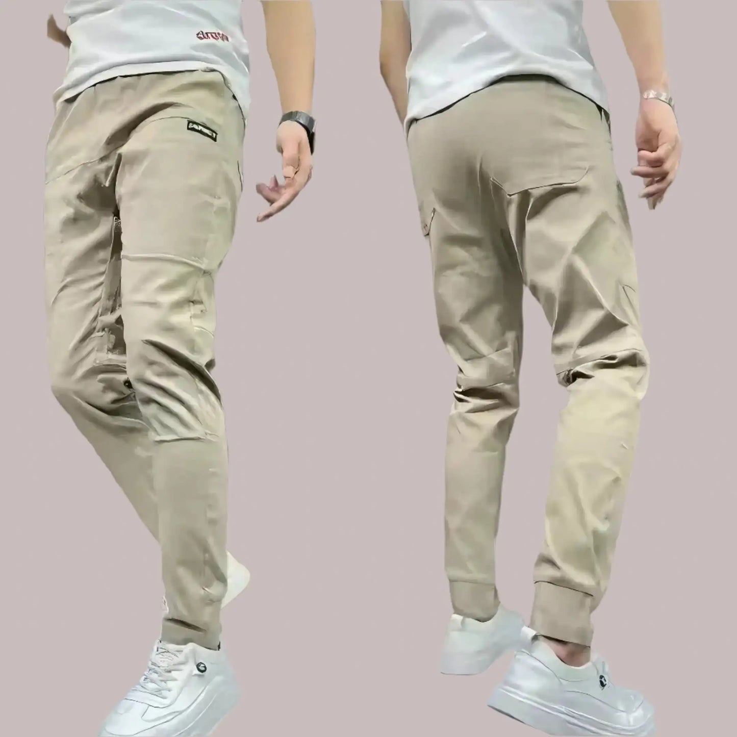 Stretchy Cargo Pants,Mens comfort pants - MaribelaShop2