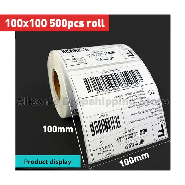 Thermal Label Paper Stand Sticker Rolls - MaribelaShop2