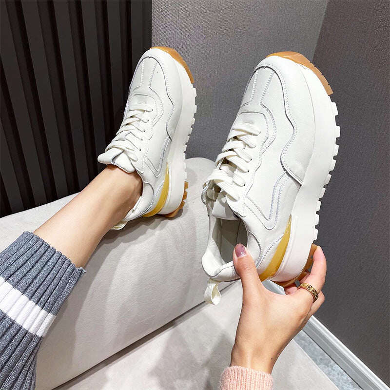 Women Mesh Breathable Casual Sports Shoes Korean Style Trendy Shoes - MaribelaShop2