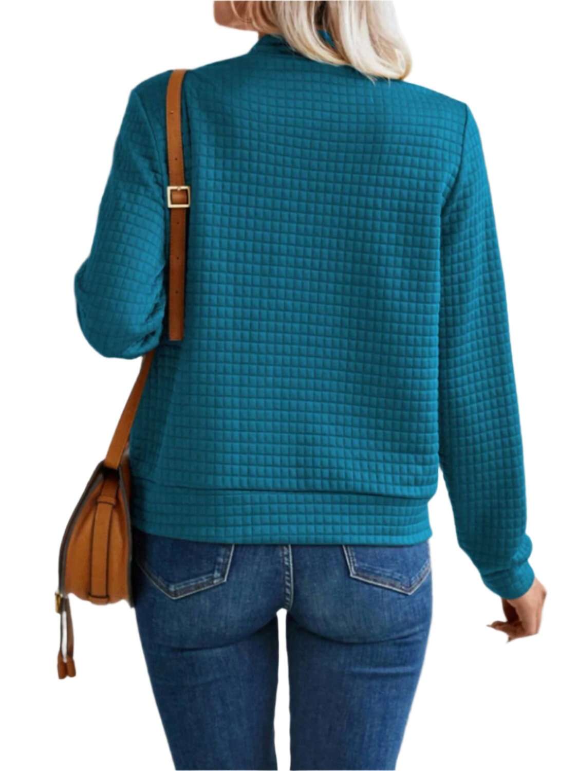 Women Zip Up Long Sleeve Jacket,Gift For Mother,Christmas Gift - MaribelaShop2