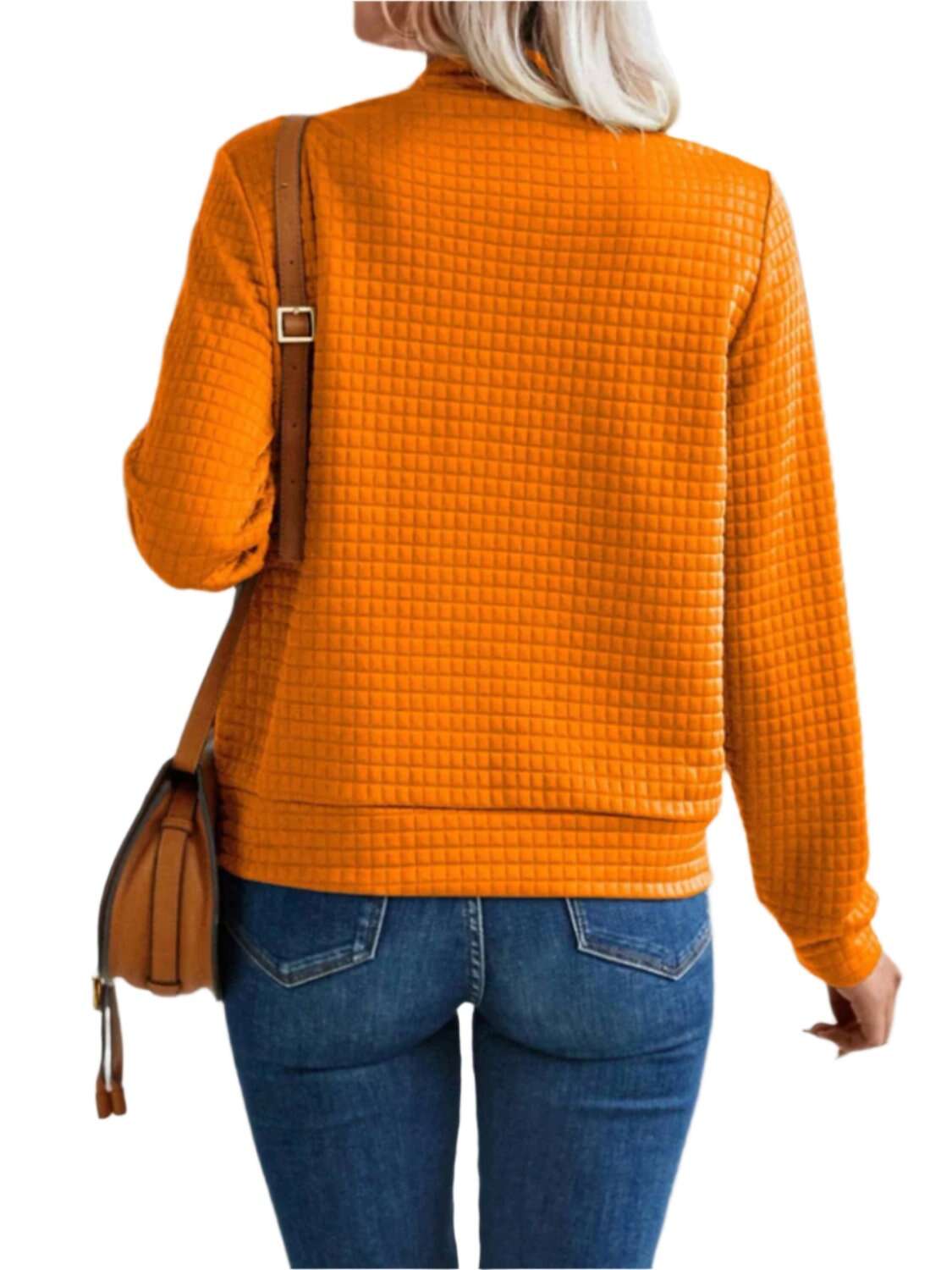 Women Zip Up Long Sleeve Jacket,Gift For Mother,Christmas Gift - MaribelaShop2