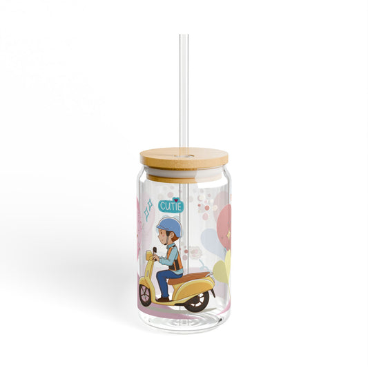 16oz ‘ Delivered Boy, Sipper Glass Can - MaribelaShop2