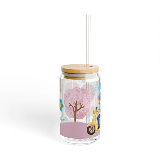 16oz ‘ Delivered Boy, Sipper Glass Can - MaribelaShop2