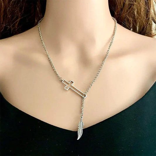 Cross Chain Necklace, Gift for mom, Gift for her, Necklace Gift. - MaribelaShop2