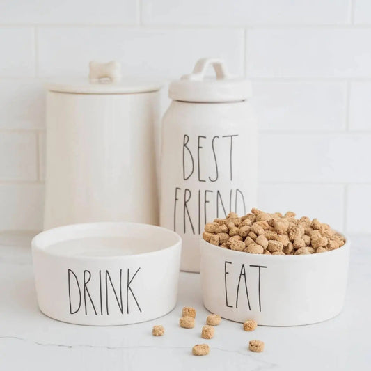 Magenta - Rae Dunn Artisan "BEST FRIEND" Skinny Pet Canister, Pet canister decoration - MaribelaShop2