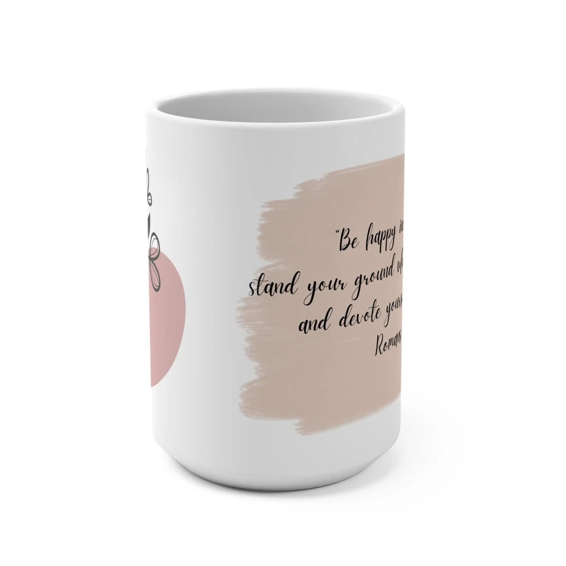Custom mug Boho Positive Message, Gift for Mom, Personalized Mug Perfect Gift,15oz - MaribelaShop2