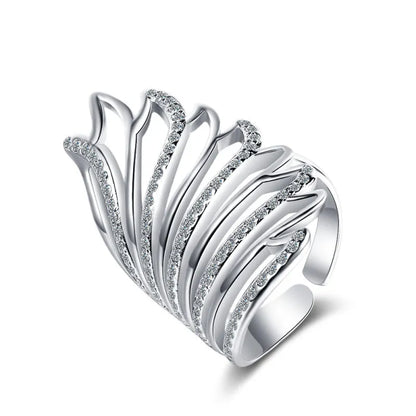 Fashion Diamond Angel Wings Ring - MaribelaShop2