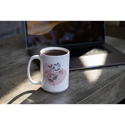 Custom mug Boho Positive Message, Gift for Mom, Personalized Mug Perfect Gift,15oz - MaribelaShop2