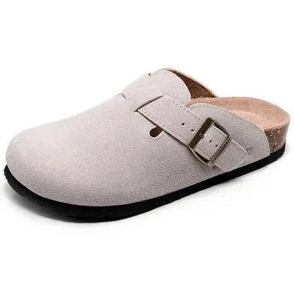 Baotou Women Closed Toe Cork Slippers,Comfort Women Shoes - MaribelaShop2
