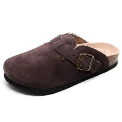 Baotou Women Closed Toe Cork Slippers,Comfort Women Shoes - MaribelaShop2