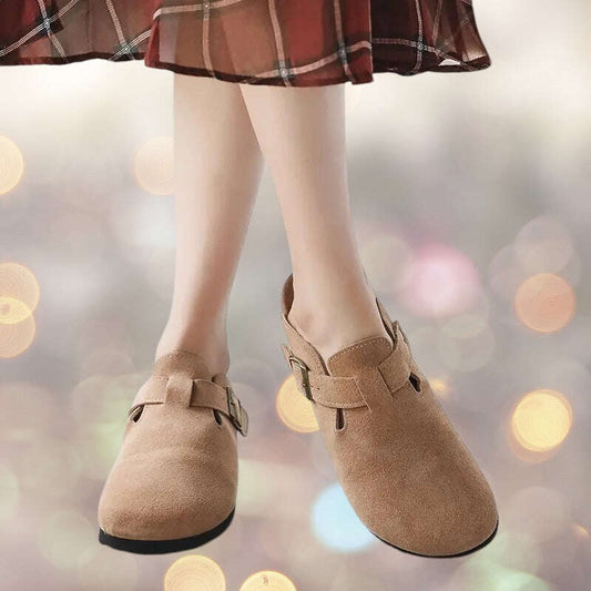 Baotou Women Closed Toe Cork Slippers,Comfort Women Shoes - MaribelaShop2