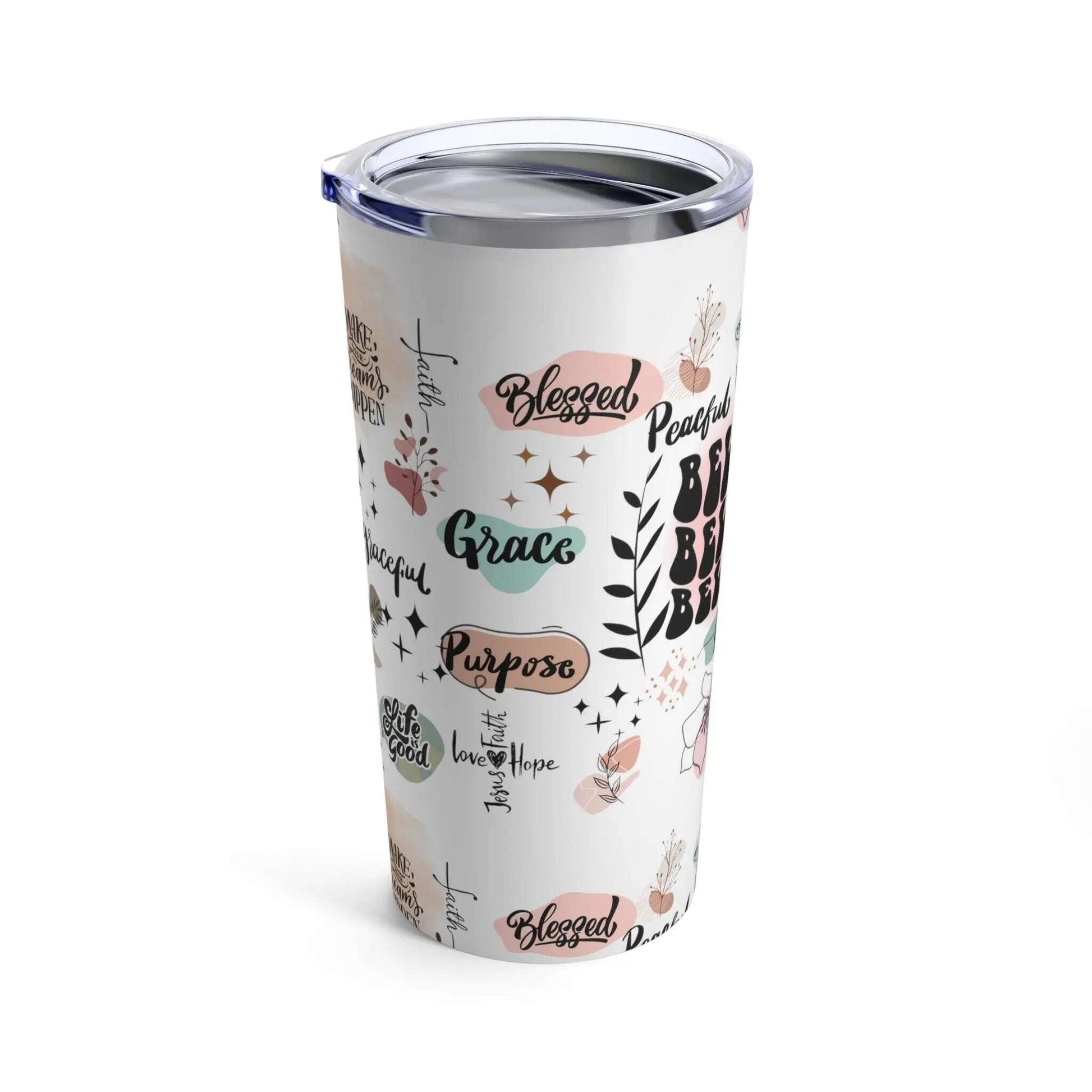 Custom,Daily Reminder, Boho flowers, mom Gift, Custom, Friend Gift, Sister Gift, Tumbler 20oz(N) - MaribelaShop2