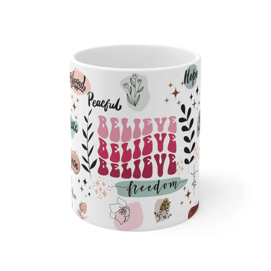 Custom, Daily Reminder Mug for Coffee, Warm mug, Gift, Ceramic Coffee Cups, 11 Oz - MaribelaShop2