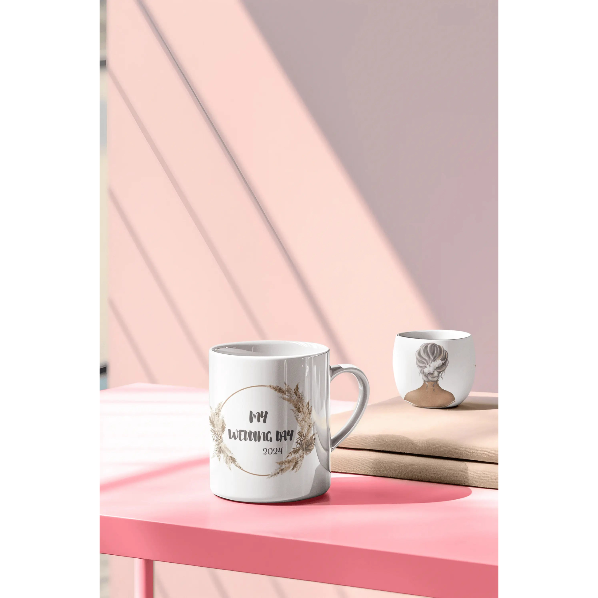 Custom mug Wedding Day Design ,Gift for Mom, Personalized Mug Perfect Gift For Friends ,15oz - MaribelaShop2