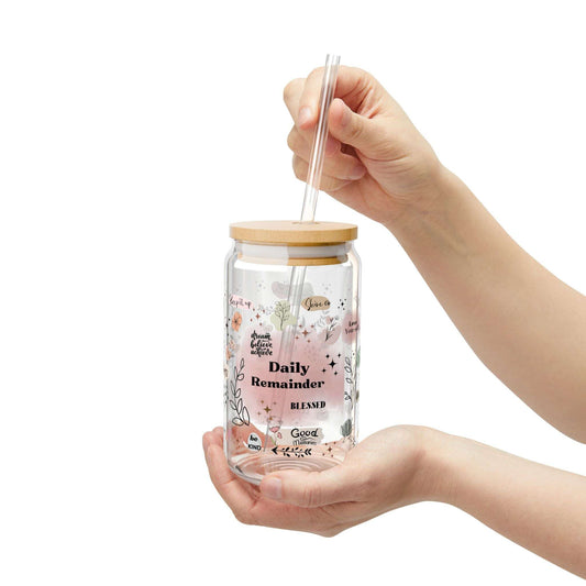 Daily Reminder Tumbler Glass,Gift Ideas, Gift For Mom - MaribelaShop2