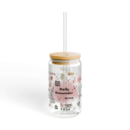 Daily Reminder Tumbler Glass,Gift Ideas, Gift For Mom - MaribelaShop2