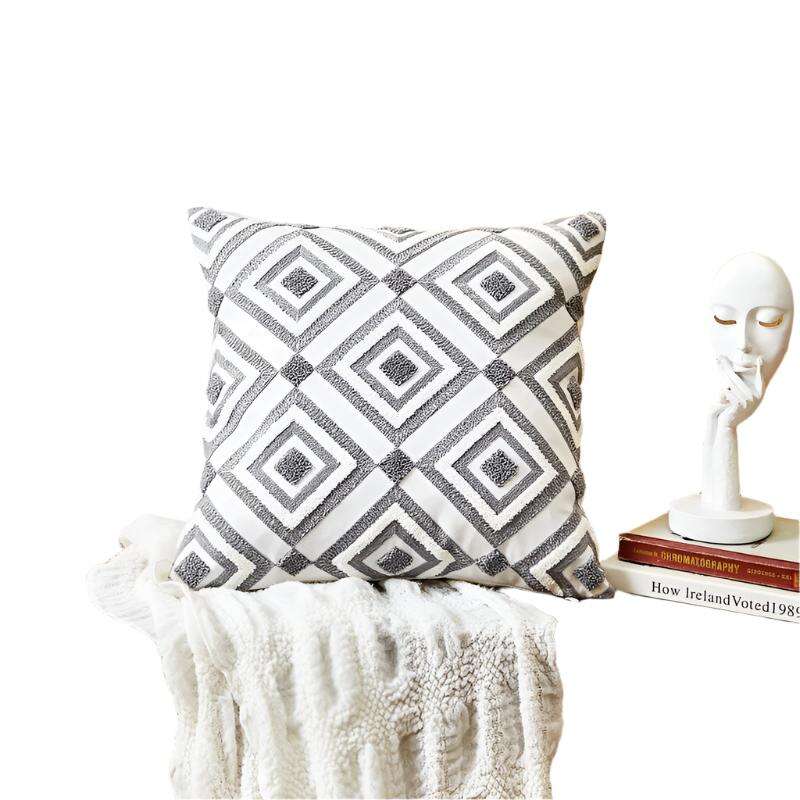 Embroidered Cushion Embroidered Pillow Cover - MaribelaShop2