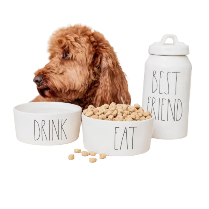 Magenta - Rae Dunn Artisan "BEST FRIEND" Skinny Pet Canister, Pet canister decoration - MaribelaShop2