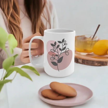 Custom mug Boho Positive Message, Gift for Mom, Personalized Mug Perfect Gift,15oz - MaribelaShop2