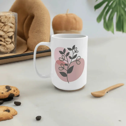 Custom mug Boho Positive Message, Gift for Mom, Personalized Mug Perfect Gift,15oz - MaribelaShop2