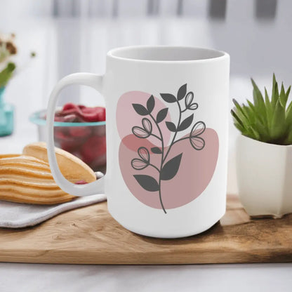 Custom mug Boho Positive Message, Gift for Mom, Personalized Mug Perfect Gift,15oz - MaribelaShop2