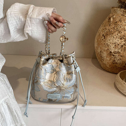 Women's Woven Embroidered Jacquard Chain Crossbody Bag,Korean Style. - MaribelaShop2