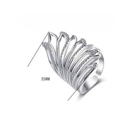 Fashion Diamond Angel Wings Ring - MaribelaShop2