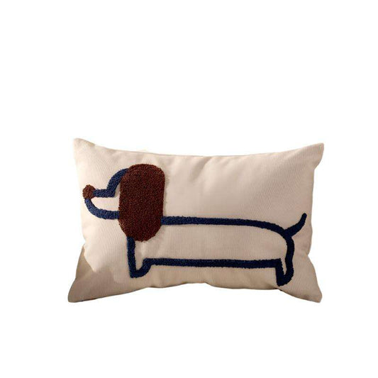 Modern Simple Household Canvas Embroidered Pillow Cover - MaribelaShop2