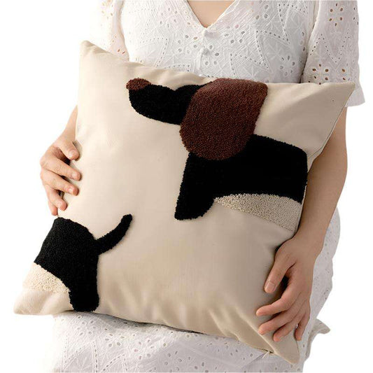 Modern Simple Household Canvas Embroidered Pillow Cover - MaribelaShop2