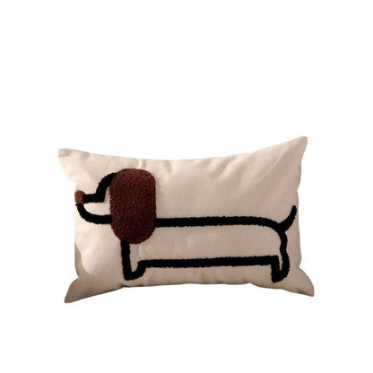 Modern Simple Household Canvas Embroidered Pillow Cover - MaribelaShop2