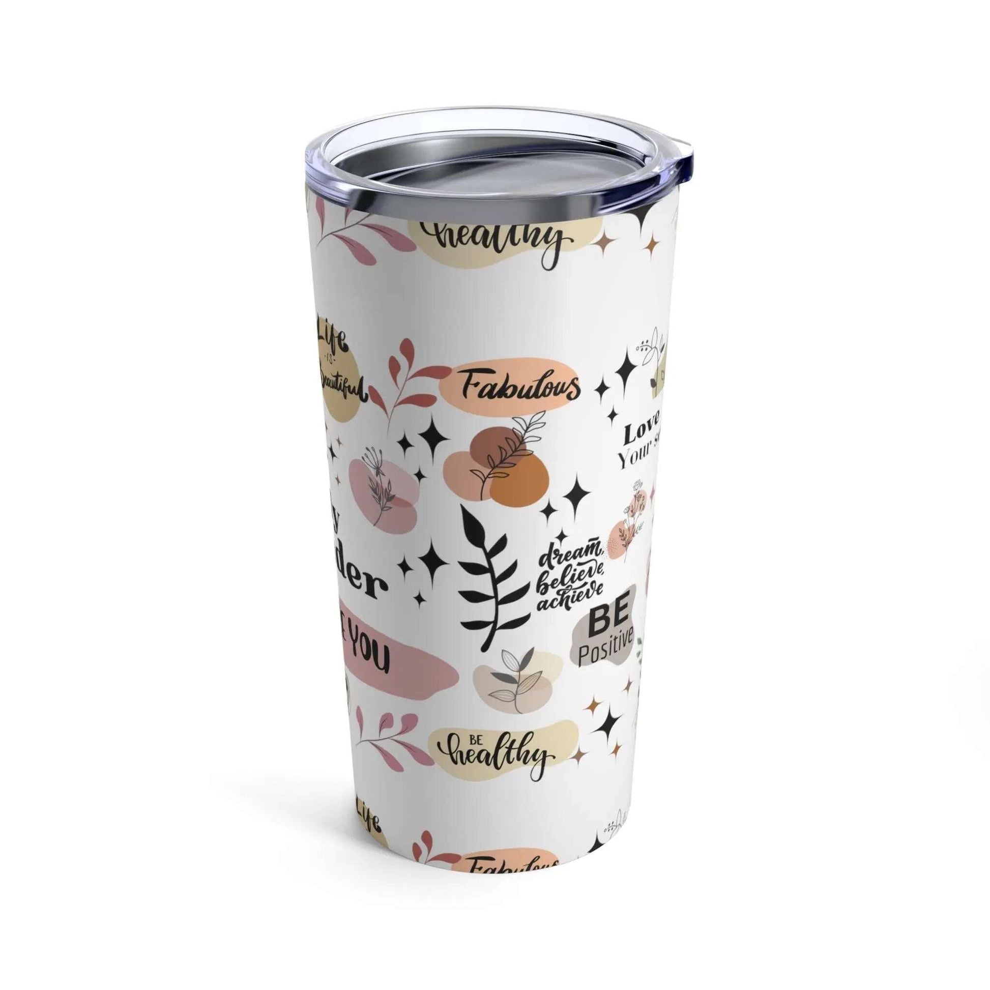 Personalized, Daily Reminder, Boho flowers,mom Gift, Custom, Friend Gift, Sister Gift, Tumbler 20oz(N) - MaribelaShop2