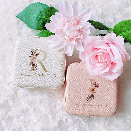 Zipper Jewelry Box Personalized Gift Jewelry Box( CJ) - MaribelaShop2