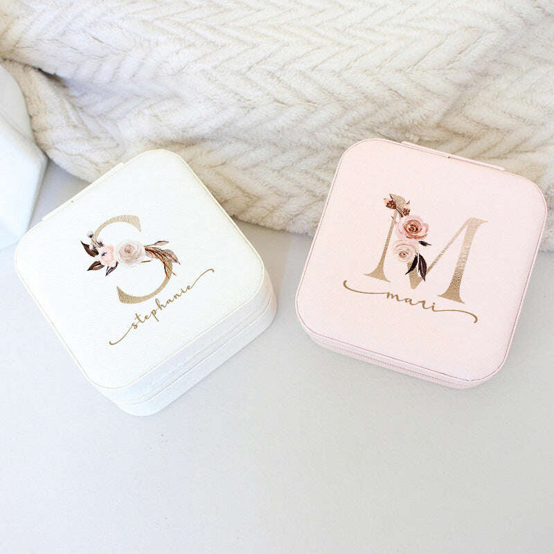 Zipper Jewelry Box Personalized Gift Jewelry Box( CJ) - MaribelaShop2