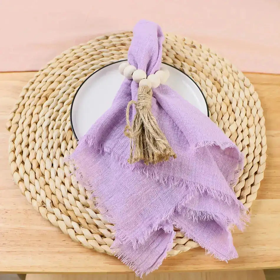 Pink Gauze Cotton Napkin,Table Decorative,Party Cloth Napkin, - MaribelaShop2