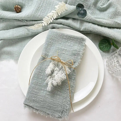 Pink Gauze Cotton Napkin,Table Decorative,Party Cloth Napkin, - MaribelaShop2
