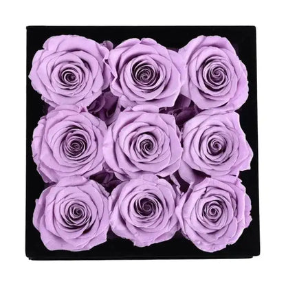 Rose Forever - Essential Black Velvet Lilac,Perfect Gift Preserved Rose. - MaribelaShop2