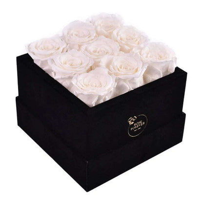 Rose Forever - Essential Black Velvet White, Gift for Mom, Gift for Wife. - MaribelaShop2