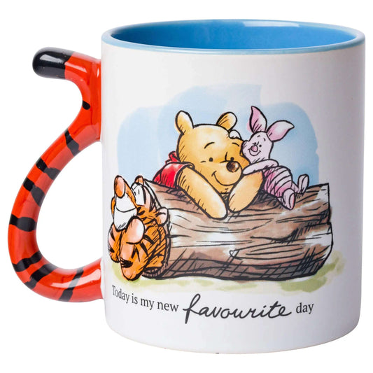 Silver Buffalo - Winnie the Pooh Favorite Day 20oz Shaped Handle Ceramic Mug(N) - MaribelaShop2