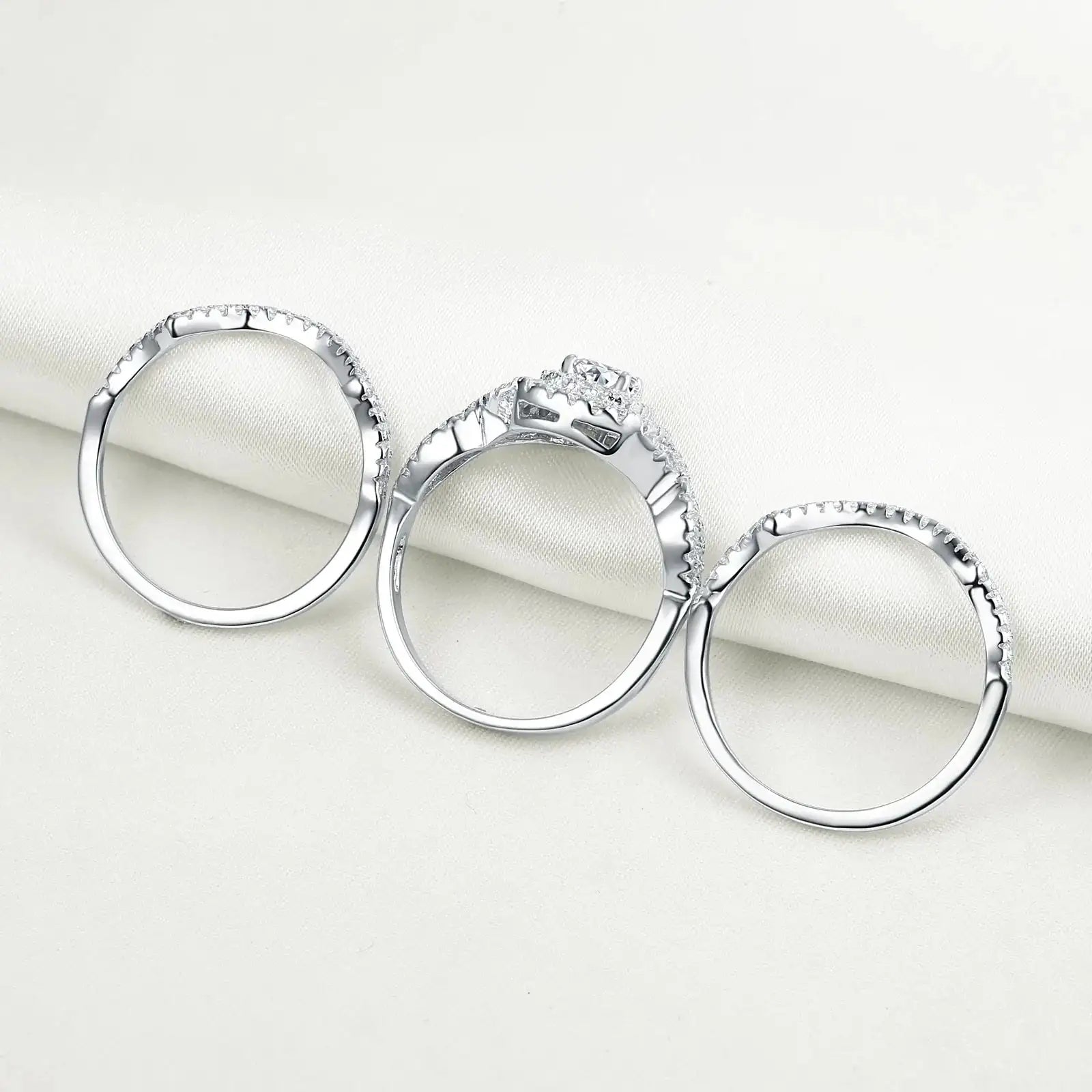 Silver Wedding Rings For Women - MaribelaShop2