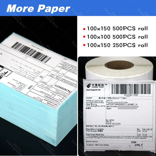 Thermal Label Paper Stand Sticker Rolls - MaribelaShop2