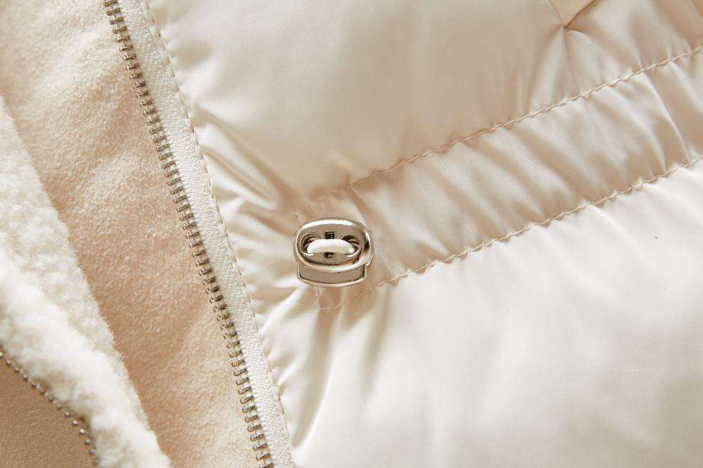 Women Lamb Wool Waist-tight Cotton Vest Coat, Korean Style. - MaribelaShop2