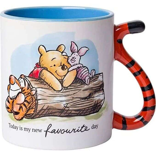 Silver Buffalo - Winnie the Pooh Favorite Day 20oz Shaped Handle Ceramic Mug(N) - MaribelaShop2